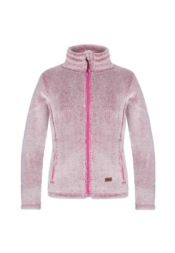 GLOMEX - Dziecięca kurtka polarowa LOAP Chasca roz.164. Kolor: różowy. Materiał: polar