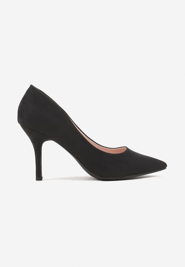 Renee - Czarne Eleganckie Szpilki ze Szpiczastym Noskiem Erisabet. Okazja: na co dzień. Nosek buta: szpiczasty. Kolor: czarny. Obcas: na szpilce. Styl: elegancki