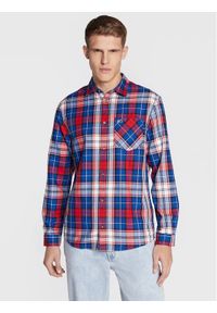 Tommy Jeans Koszula Check Flannel DM0DM15114 Kolorowy Classic Fit. Materiał: wiskoza. Wzór: kolorowy #1