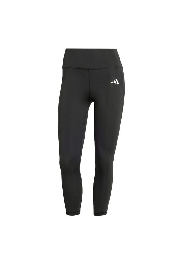 Adidas - Legginsy Optime Essentials Stash 3/4. Kolor: czarny. Materiał: materiał