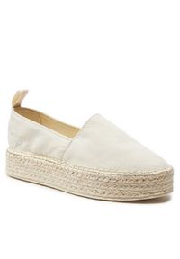 Calvin Klein Jeans Espadryle Platform Espadrille Ml Btw YW0YW01378 Écru. Materiał: materiał. Obcas: na platformie #5