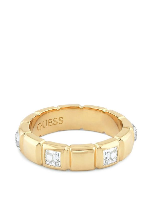 Guess Pierścionek JUBR06 181JW Złoty. Materiał: metalowe. Kolor: złoty