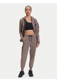 Nike Spodnie dresowe Tech Fleece HV6779 Brązowy Regular Fit. Kolor: brązowy. Materiał: bawełna #3