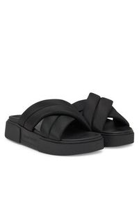 Tommy Jeans Klapki Tjw Flatform Sandal EN0EN02775 Czarny. Kolor: czarny. Materiał: materiał