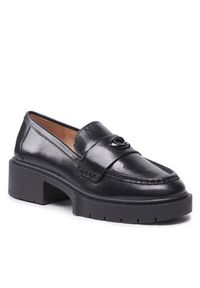 Coach Loafersy Leah Loafer CB990 Czarny. Kolor: czarny. Materiał: skóra #7