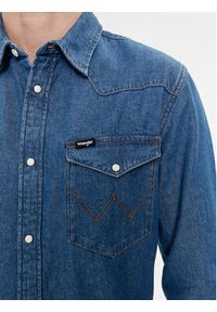 Wrangler Koszula jeansowa Western 112350488 Niebieski Regular Fit. Kolor: niebieski. Materiał: bawełna #2