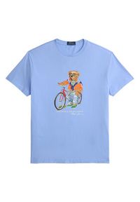 Polo Ralph Lauren T-Shirt 710B16612001 Niebieski Regular Fit. Typ kołnierza: polo. Kolor: niebieski. Materiał: bawełna #2