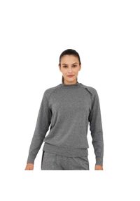 Bluza damska wełniana Brubeck OUTDOOR MERINO. Kolor: szary. Materiał: wełna, poliester, elastan, poliamid. Styl: sportowy. Sport: outdoor