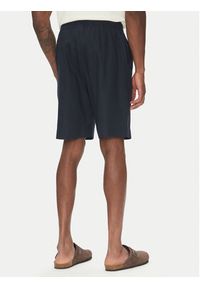 Emporio Armani Szorty materiałowe EM000681 AF12356 UB102 Granatowy Regular Fit. Kolor: niebieski. Materiał: wiskoza, len #5