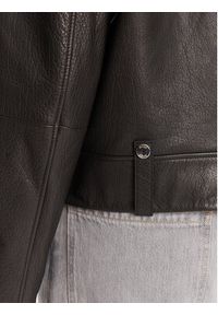 BOSS Kurtka skórzana C_Sandy 50541769 Czarny Regular Fit. Kolor: czarny. Materiał: skóra #5