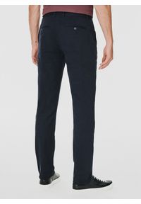 Pako Lorente - PAKO LORENTE – Gładkie spodnie męskie w kolorze granatowym. Kolor: niebieski. Materiał: bawełna, elastan. Wzór: gładki. Styl: klasyczny #5