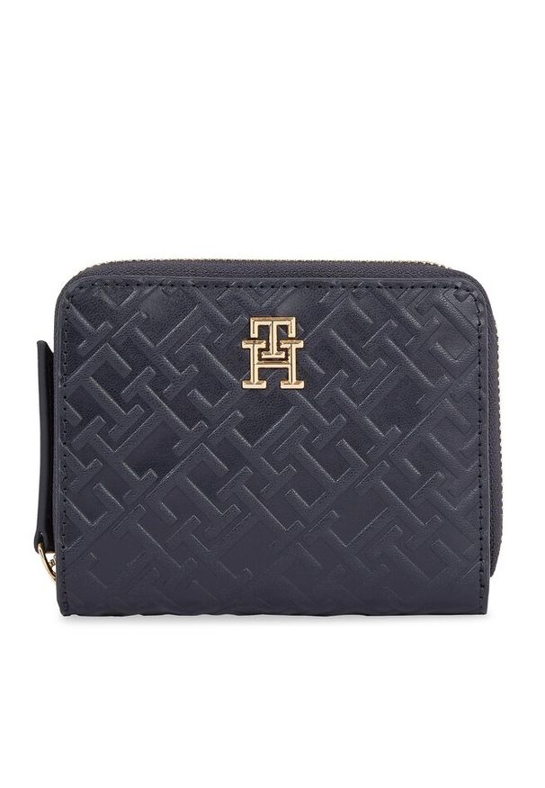 TOMMY HILFIGER - Mały Portfel Damski Tommy Hilfiger. Kolor: niebieski