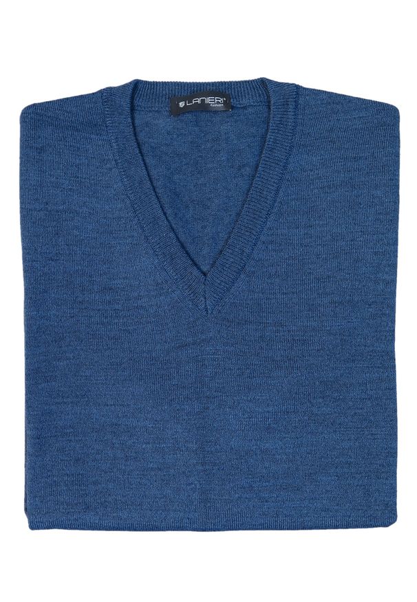 Lanieri Fashion - Jeansowy bezrękawnik męski SW29. Materiał: jeans. Długość rękawa: bez rękawów