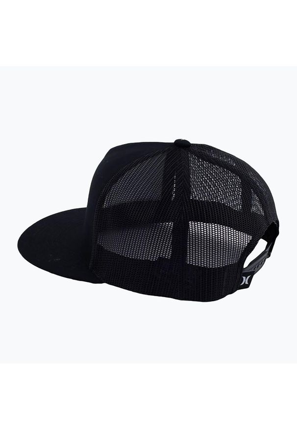 Czapka z daszkiem męska Hurley Icon Solid Flat Trucker. Kolor: czarny