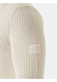 JOOP! Jeans Golf Hollio 30048179 Écru Modern Fit. Typ kołnierza: golf. Materiał: bawełna