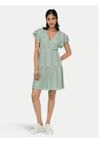 only - ONLY Sukienka letnia Helena 15303058 Zielony jasny Regular Fit. Kolor: zielony. Materiał: bawełna. Sezon: lato #4