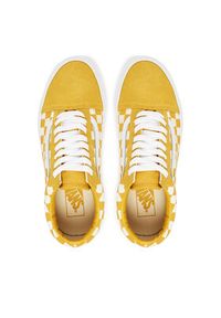 Vans Tenisówki Old Skool Checkerboard VN000DB3ZX71 Żółty. Kolor: żółty. Materiał: materiał #3