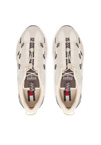Tommy Jeans Sneakersy Tjm Outdoor Runner EM0EM01667 Écru. Materiał: skóra. Sport: outdoor #3