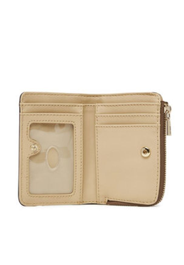 Guess Mały Portfel Damski SWSG85 00156 Beżowy. Kolor: beżowy. Materiał: skóra