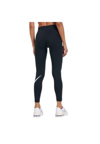 Nike - Legginsy Damskie Sportswear Essential Swoosh. Kolor: czarny. Sport: turystyka piesza