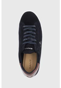 GANT - Gant Buty skórzane kolor granatowy. Nosek buta: okrągły. Zapięcie: sznurówki. Kolor: niebieski. Materiał: skóra #3