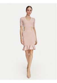 Marciano Guess Sukienka dzianinowa G6YK18 Z1012 Różowy jasny Slim Fit. Kolor: różowy. Materiał: wiskoza #3