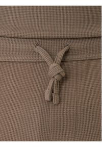 BOSS Spodnie dresowe Waffle 50535878 Brązowy Regular Fit. Kolor: brązowy. Materiał: syntetyk #5