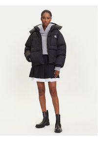 Karl Lagerfeld - KARL LAGERFELD Kurtka zimowa A3W15020 Czarny Regular Fit. Typ kołnierza: dekolt w karo. Kolor: czarny. Materiał: syntetyk. Sezon: zima #6