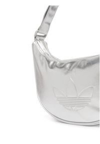 Adidas - adidas Torebka Adicolor Half Crescent Bag Metallic Pu KR1562 Srebrny. Kolor: srebrny. Materiał: skórzane #2