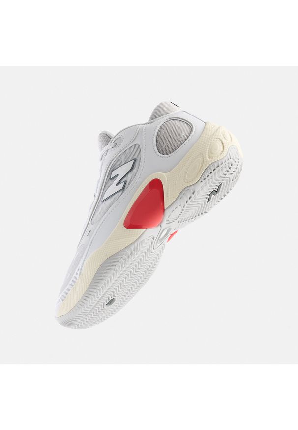 Buty unisex New Balance Fresh Foam BB v3 BBFRSTH3 - białe. Kolor: biały. Materiał: materiał, syntetyk. Szerokość cholewki: normalna. Sport: koszykówka, fitness