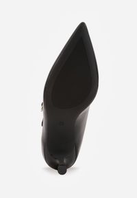 Born2be - Czarne Czółenka na Szpilce z Zapięciem na Sprzączkę Zinavea. Wysokość cholewki: za kolano. Zapięcie: sprzączka. Kolor: czarny. Obcas: na szpilce. Styl: klasyczny, elegancki #3