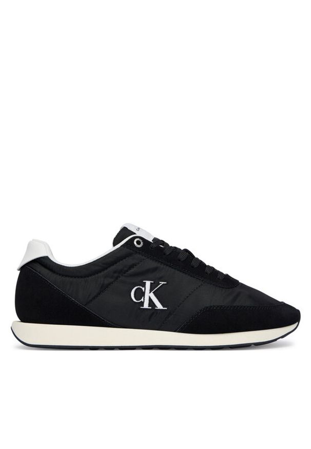 Calvin Klein Jeans Sneakersy Retro Runner Ess Mix Mat YM0YM01361 Czarny. Kolor: czarny. Materiał: materiał
