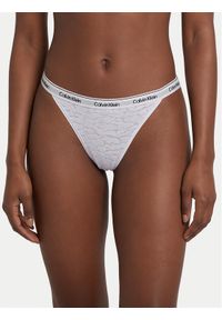 Calvin Klein Dół od bikini LV00QD5213 Écru. Kolor: kremowy. Materiał: syntetyk #1