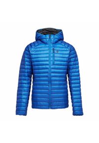 Męska kurtka puchowa Black Diamond Approach Down Hoody. Kolor: niebieski. Materiał: puch. Sport: turystyka piesza