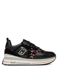 Liu Jo Sneakersy Maxi Wonder 01 BF5009 PX682 Czarny. Kolor: czarny. Materiał: skóra