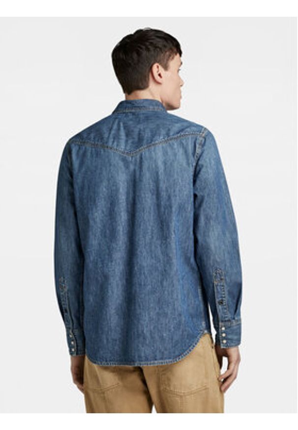 G-Star RAW - G-Star Raw Koszula jeansowa Dakota D23006-D539 Niebieski Regular Fit. Kolor: niebieski. Materiał: bawełna