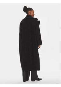 Imperial Płaszcz przejściowy KG26GGW Czarny Oversize. Kolor: czarny. Materiał: syntetyk
