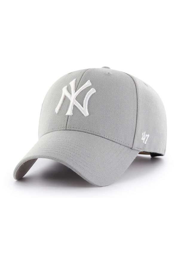 MAJOR LEAGUE BASEBALL - Czapka z daszkiem 47 Brand MLB New York Yankees MVP. Kolor: szary. Styl: sportowy