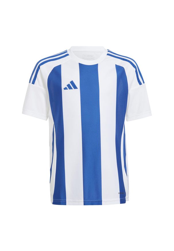 Adidas - Koszulka dla dzieci adidas. Kolor: wielokolorowy, niebieski, biały. Sport: piłka nożna