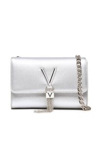 VALENTINO - Valentino Torebka Divina VBS1R403G Srebrny. Kolor: srebrny. Materiał: skórzane