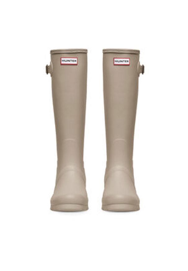 Hunter Kalosze HFW-004 Beżowy. Kolor: beżowy. Materiał: kauczuk