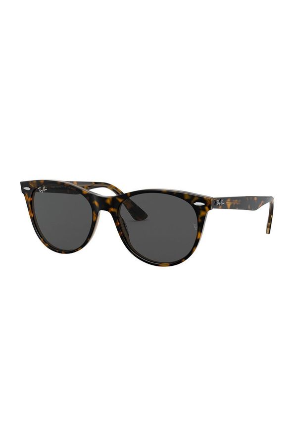 Ray-Ban - Okulary przeciwsłoneczne. Kształt: okrągłe. Kolor: brązowy