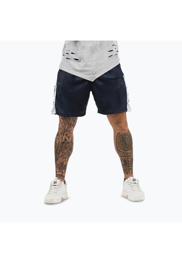 GYMBEAM - Spodenki GymBeam Vertical. Kolor: niebieski. Sport: fitness