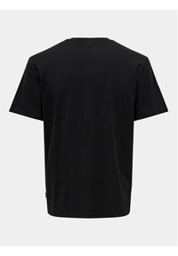 Only & Sons T-Shirt Kolton 22028735 Czarny Regular Fit. Kolor: czarny. Materiał: bawełna