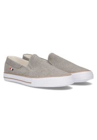 Tenisówki slip-on Filippo Mtn210/21 Gr szare. Okazja: do pracy. Zapięcie: bez zapięcia. Kolor: szary. Materiał: guma, skóra, materiał, bawełna, kauczuk. Szerokość cholewki: normalna. Sezon: lato #4