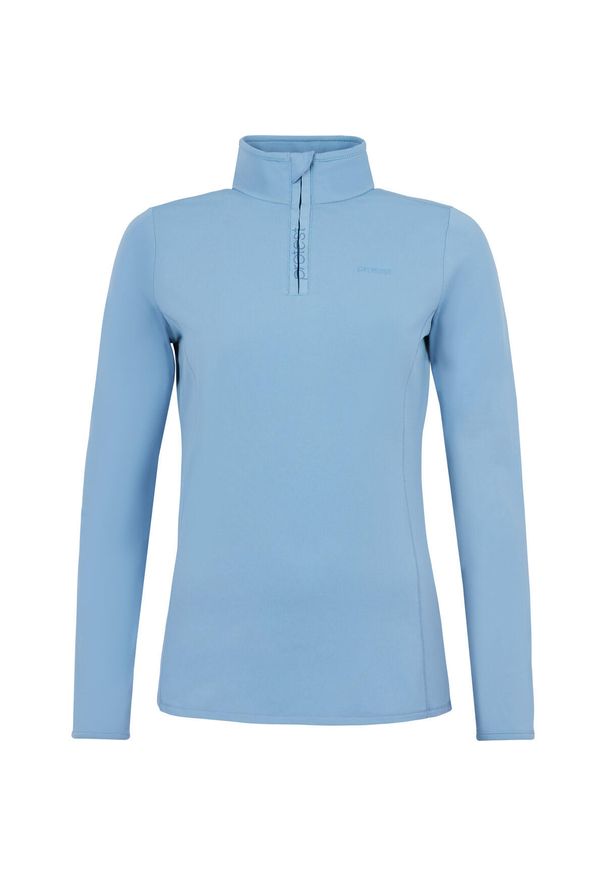 Damski polar 1/4 zip Protest Refabriz. Kolor: niebieski, szary, wielokolorowy. Materiał: polar. Sezon: zima. Sport: narciarstwo