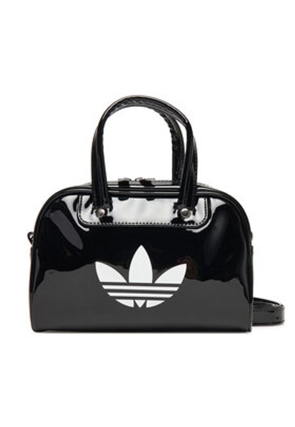 Adidas - adidas Torebka Adicolor Mini Bowling JX0247 Czarny. Kolor: czarny. Materiał: skórzane