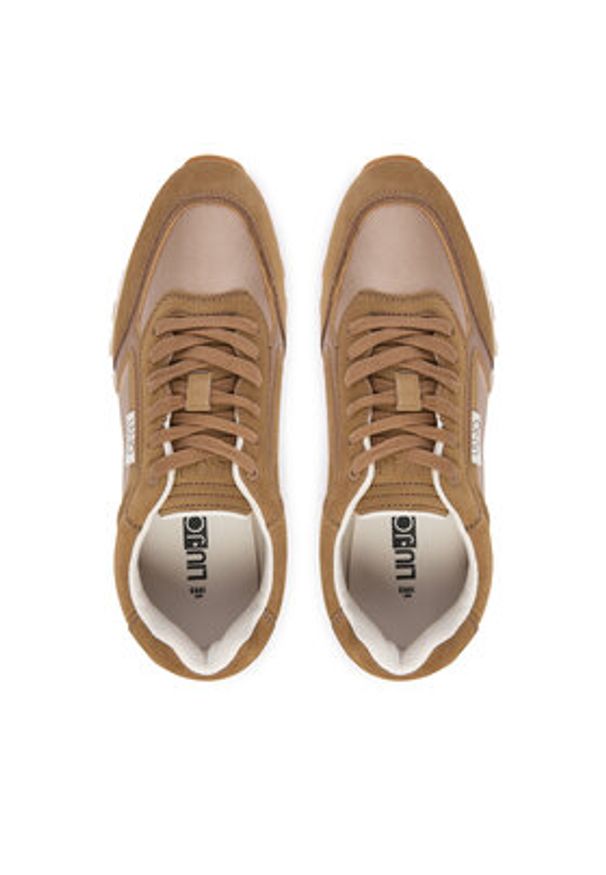 Liu Jo Sneakersy Running 02 7G5027 PX380 Beżowy. Kolor: beżowy. Materiał: skóra, zamsz. Sport: bieganie