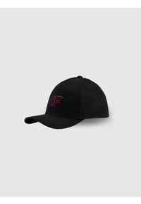 4f - 4F Czapka z daszkiem snapback dziecięca - różowa MT. Kolor: różowy. Materiał: bawełna, materiał. Styl: sportowy, casual, klasyczny, młodzieżowy #1