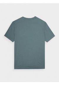 outhorn - T-shirt oversize z nadrukiem męski - oliwkowy. Okazja: na co dzień. Kolor: oliwkowy. Materiał: dzianina, bawełna. Wzór: nadruk. Styl: casual #7